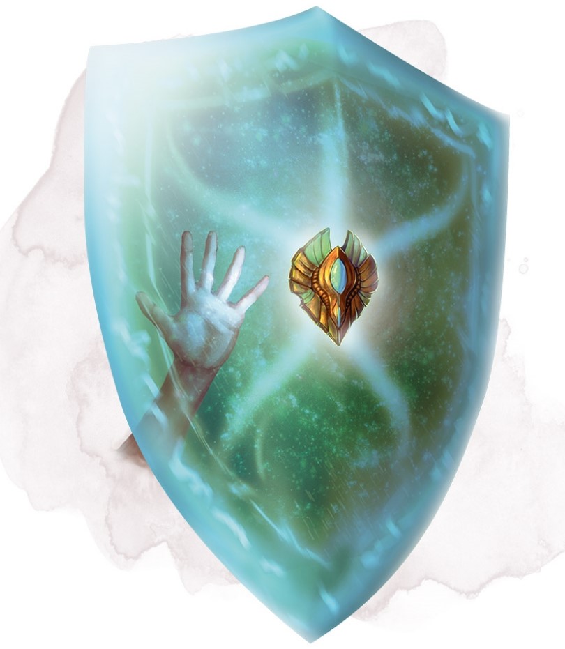 A shield of pure magic