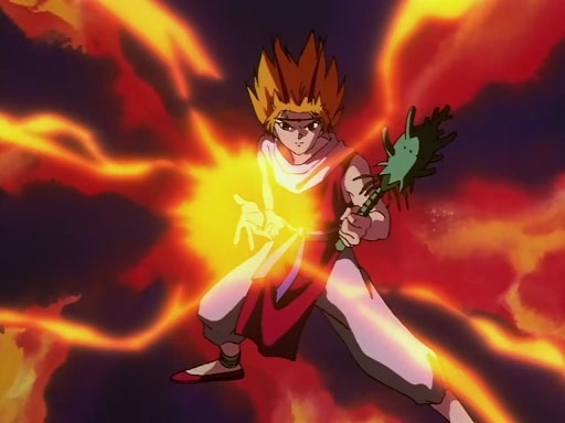 Suzaku controlling lightning