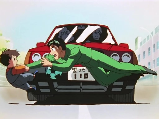 Yusuke gets hit by car