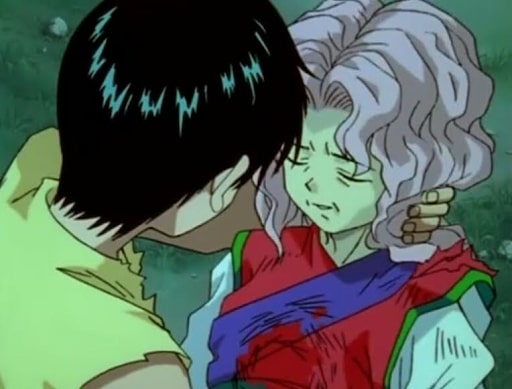 Yusuke holds Genkai