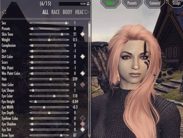 skyrim character creation mods