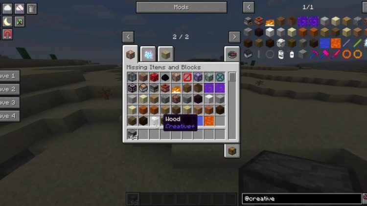 how to get items in the forest creative mode