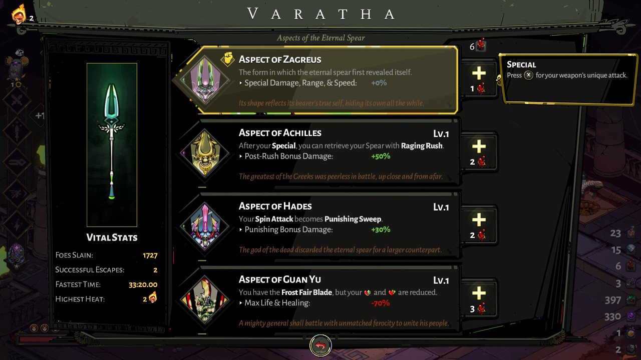 [Top 5] Hades Best Aspects and How To Get Them GAMERS DECIDE