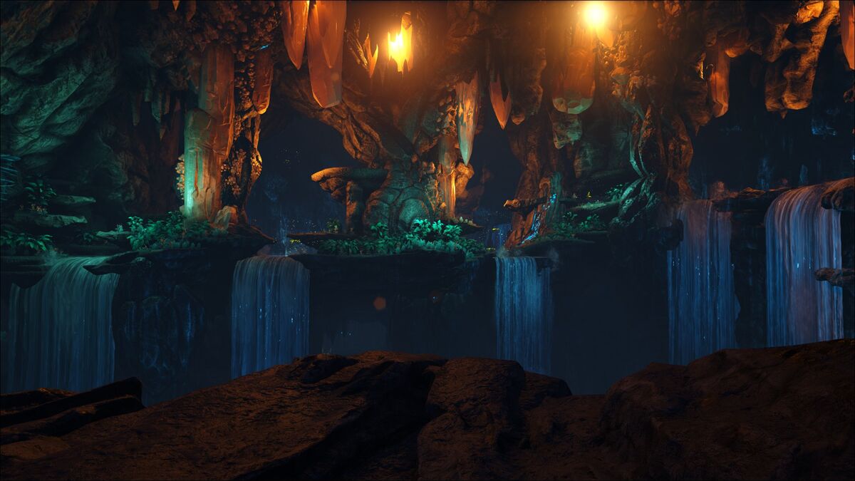 ark shadow cave base tour