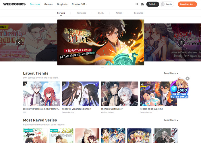 Free Comic Websites