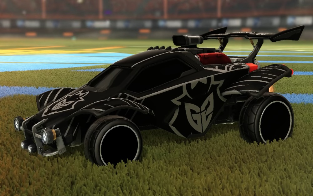 All Black Wheels Rocket League