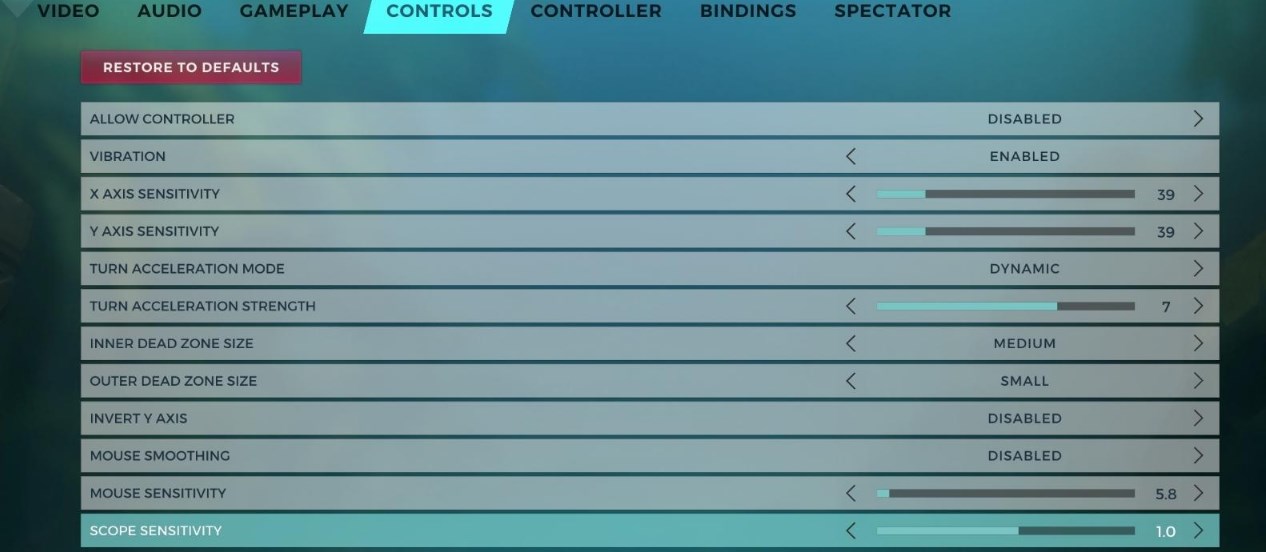 paladins mac mouse settings