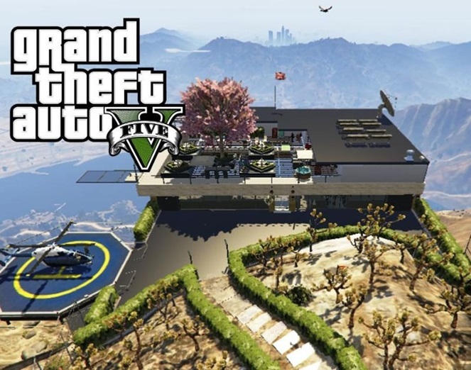 GTA 5-What's the point of owning a Mansion if you can't live in the top of the world?