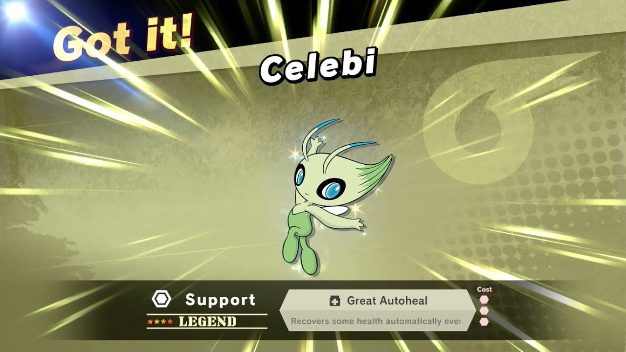 Mythical Pokemon Celebi has come to heal