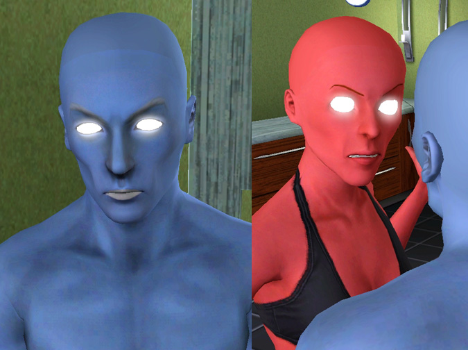 the sims 3 glowing eyes