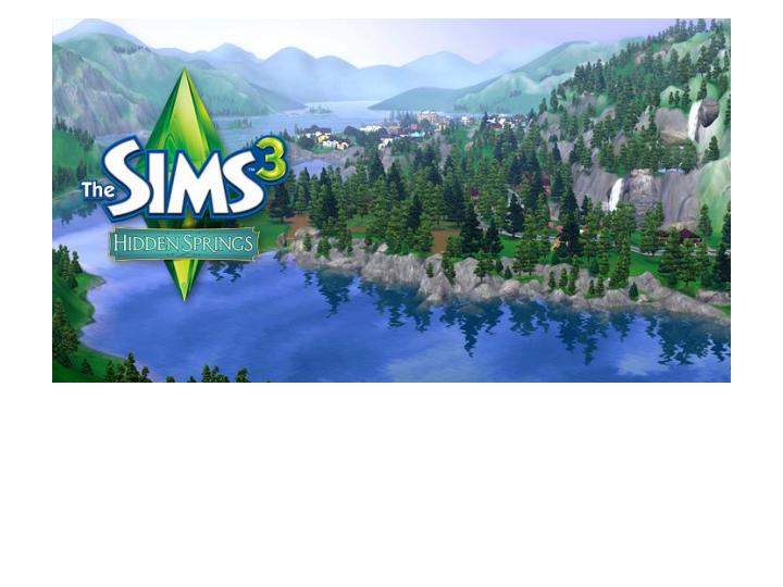 the sims 3 Hidden Springs