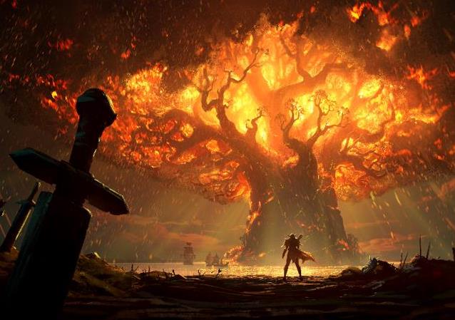 Burning teldrassil