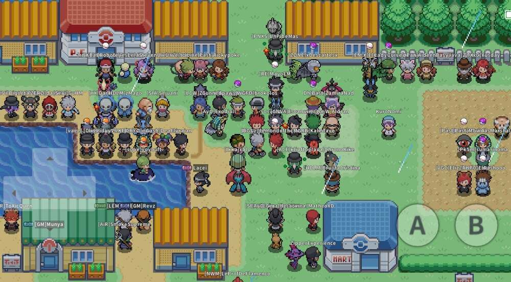 Vermillion City occupied by players.
