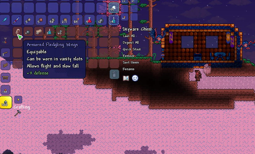 Terraria 1.4.4's Zenith seed hides a secret in its worldgen