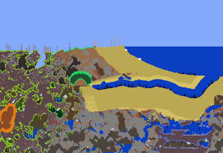Terraria 1.4.4's Zenith seed hides a secret in its worldgen