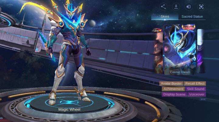 Mobile Legends: Bang Bang - Cosmic starlight obeys me! Gusion's first  Legendary skin is now available in Magic Shop. Get Magic Crystal from Magic  Wheel to redeem Cosmic Gleam and get exclusive