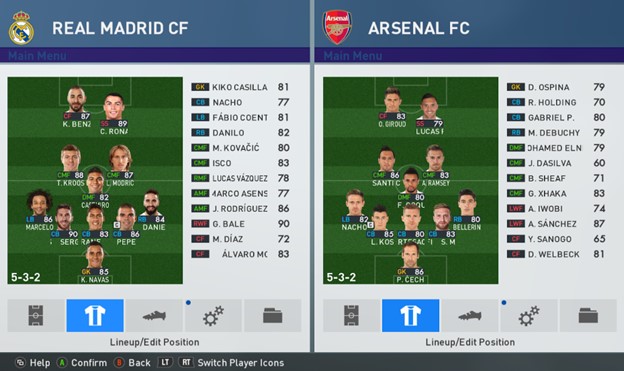 Top 10 PES 16 formation; Number 10