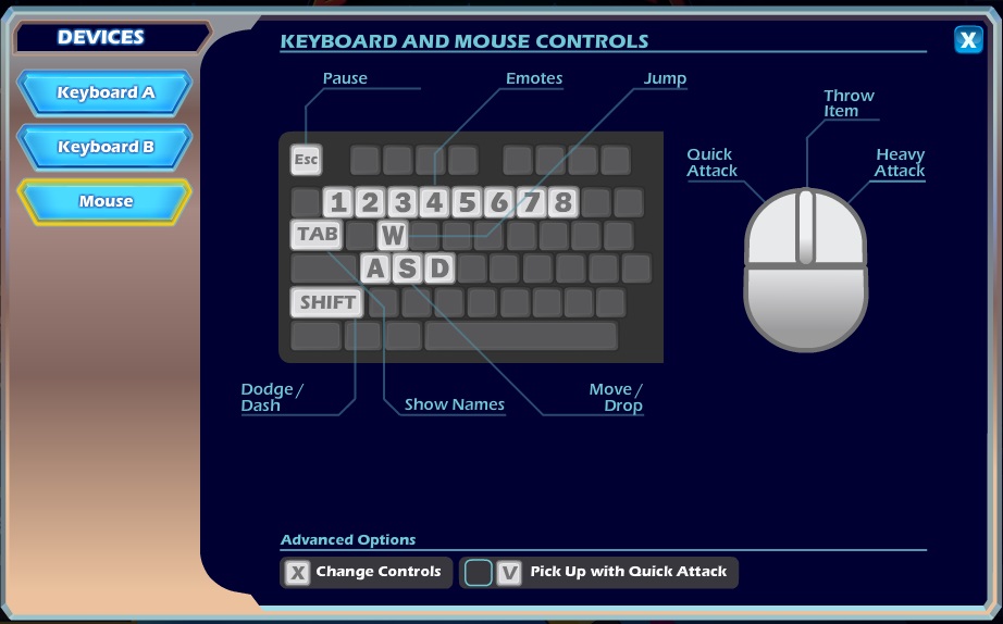 Keyboard + Mouse