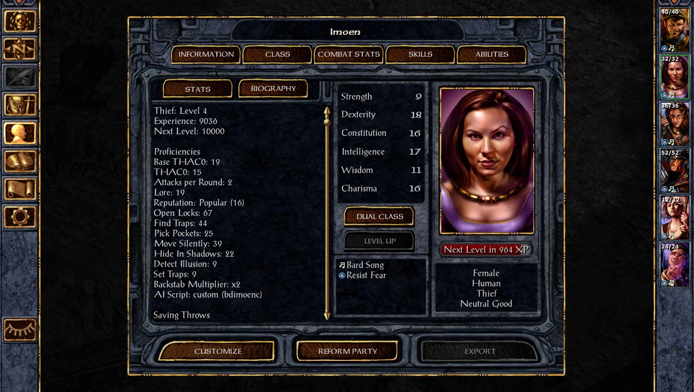 A Thief in Baldur's Gate