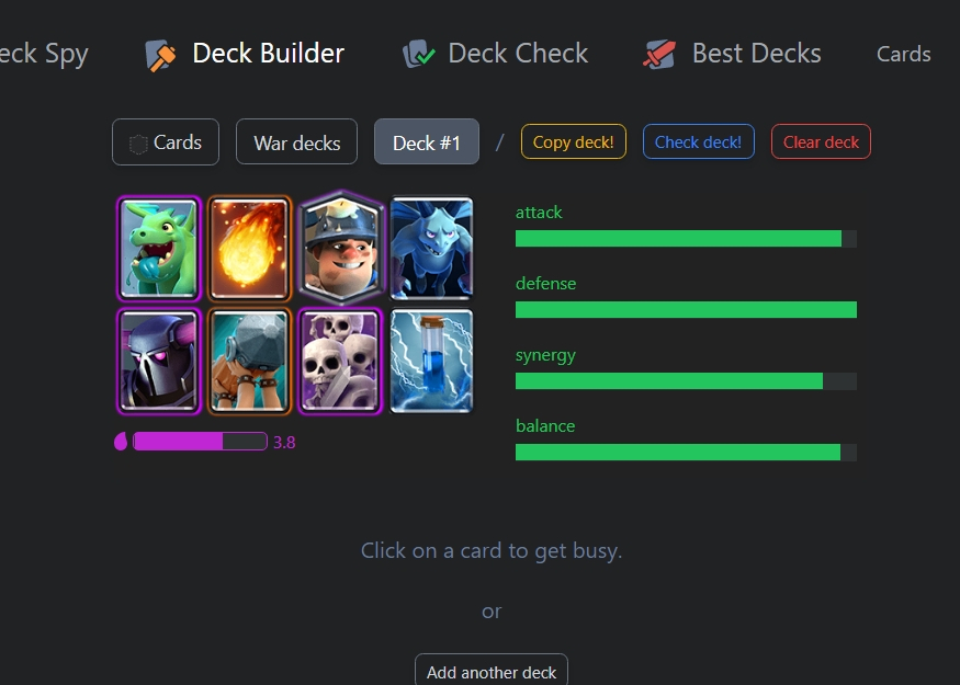 Ta bom o deck? (arena 6) My Best Clash Royale Deck Copiar deck