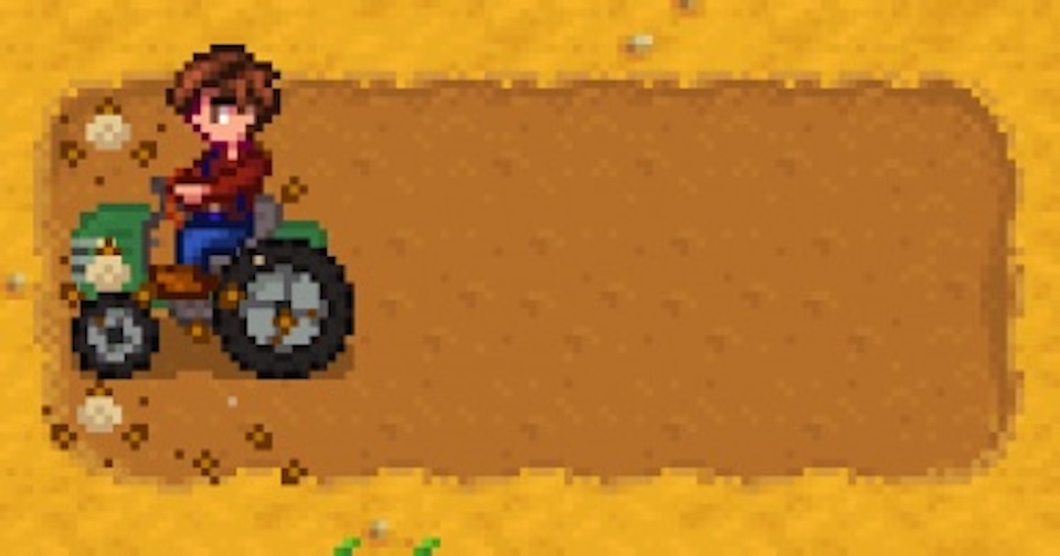 Character on tractor using the tractor mod.