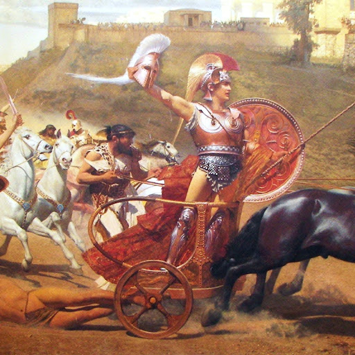 Achilles was the greatest hero of the Trojan War, and was so strong that even the gods have trouble dealing with him