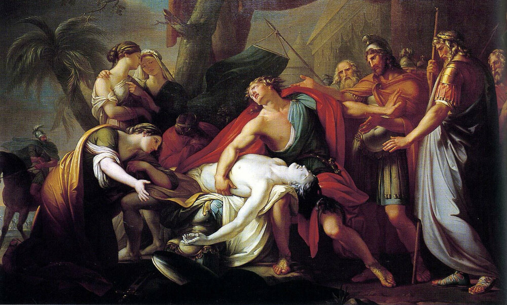 With Patroclus dead, Achilles is driven to deep sorrow and raging fury