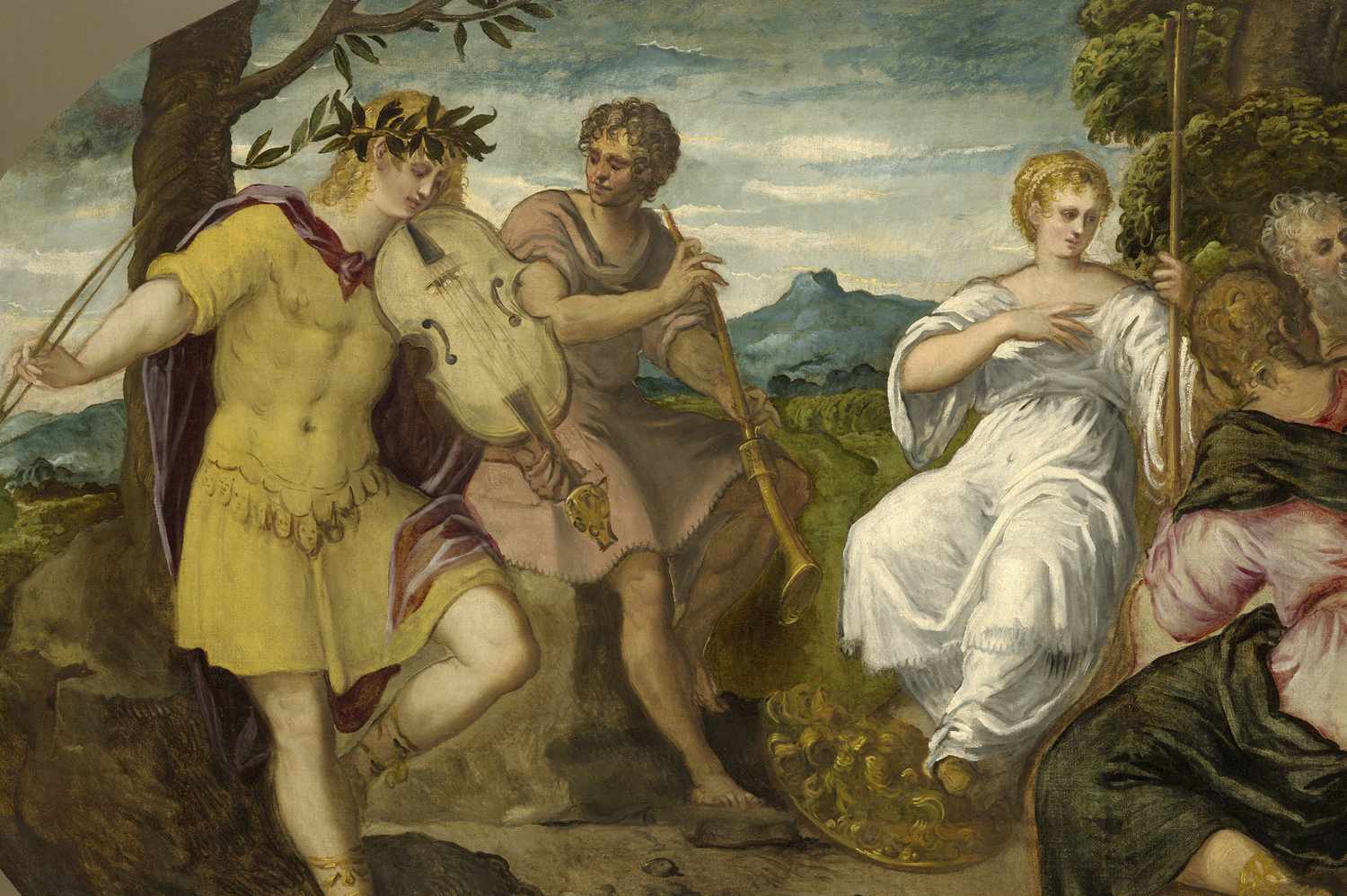 Marsyas challenges Apollo to a musicians' duel