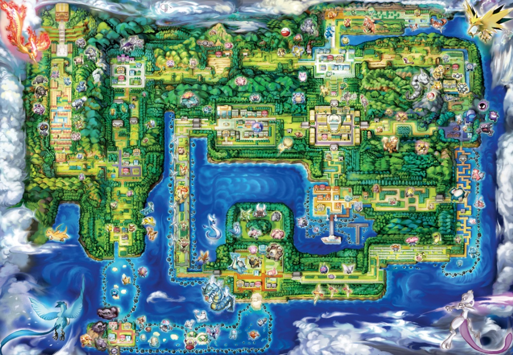 Kanto is the first region of Pokemon, and the one revisited the most