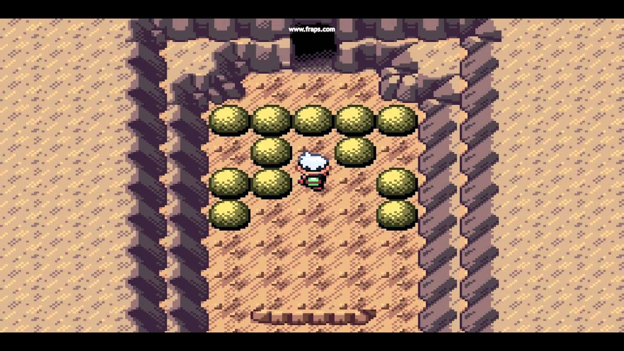 This boulder moving puzzle in Pokemon Emerald is one of the last of its kind