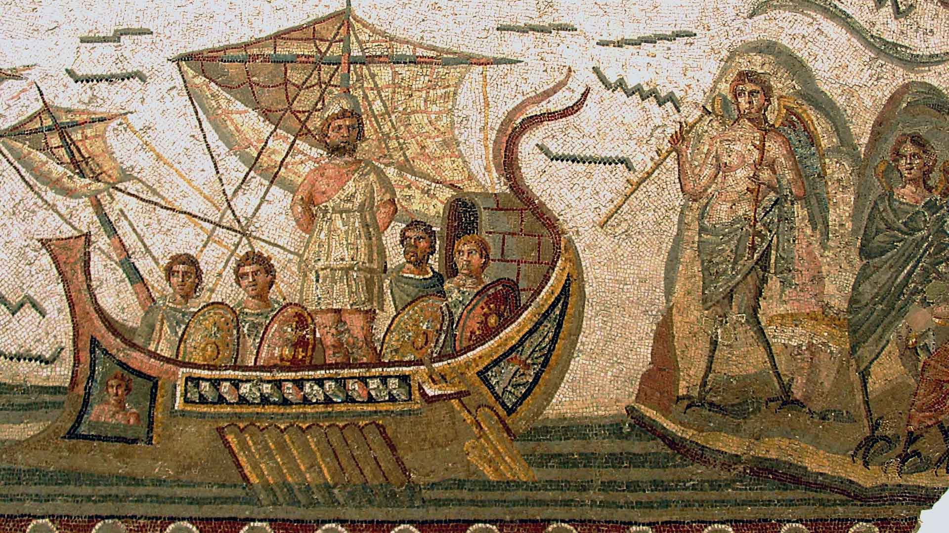 Odysseus attempts to sail home after victory in the Trojan War