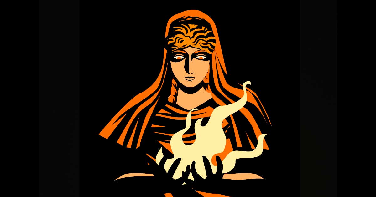 Hestia is the goddess of home, and known to reside within the hearth