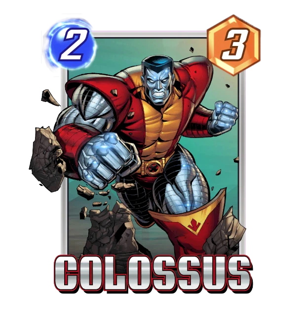The Colossus card from Marvel Snap