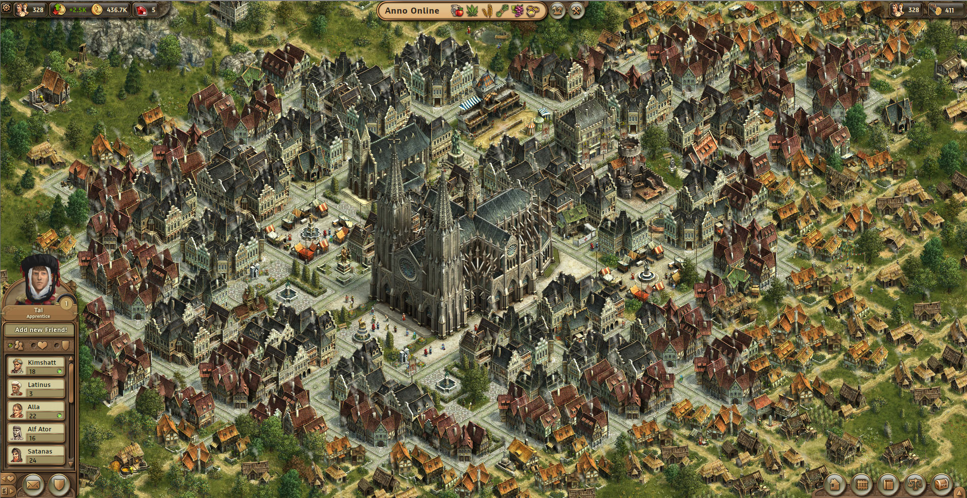 Anno, Anno Online, Stratrgy, City, City Building, Game, Cathedral, Online, Browser