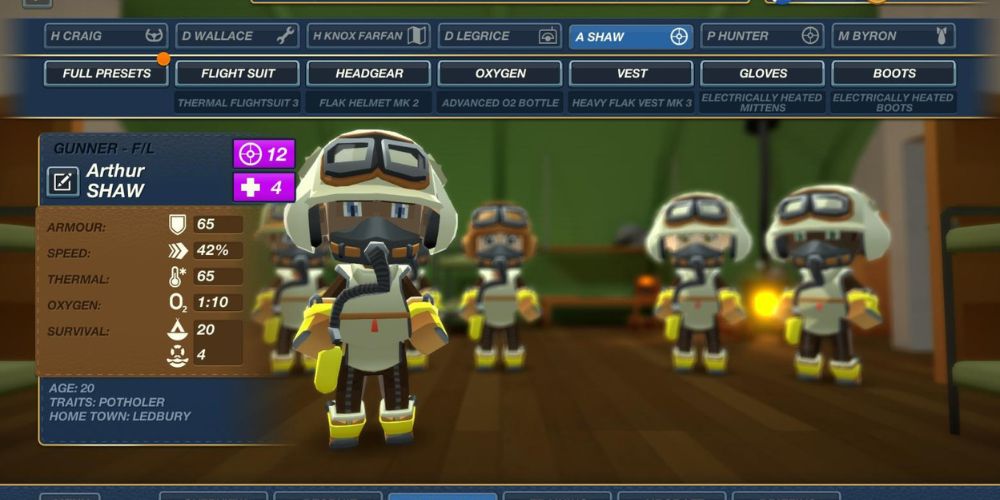 This is your rear gunner, they keep your bomber safe from the rear