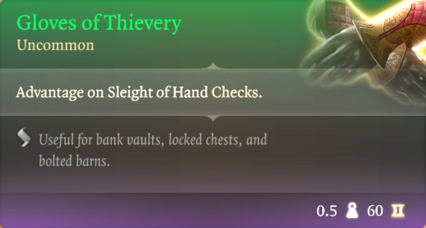 Baldur's Gate 3-Gloves of Thievery