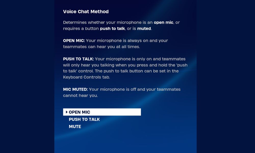 Voice Chat Method