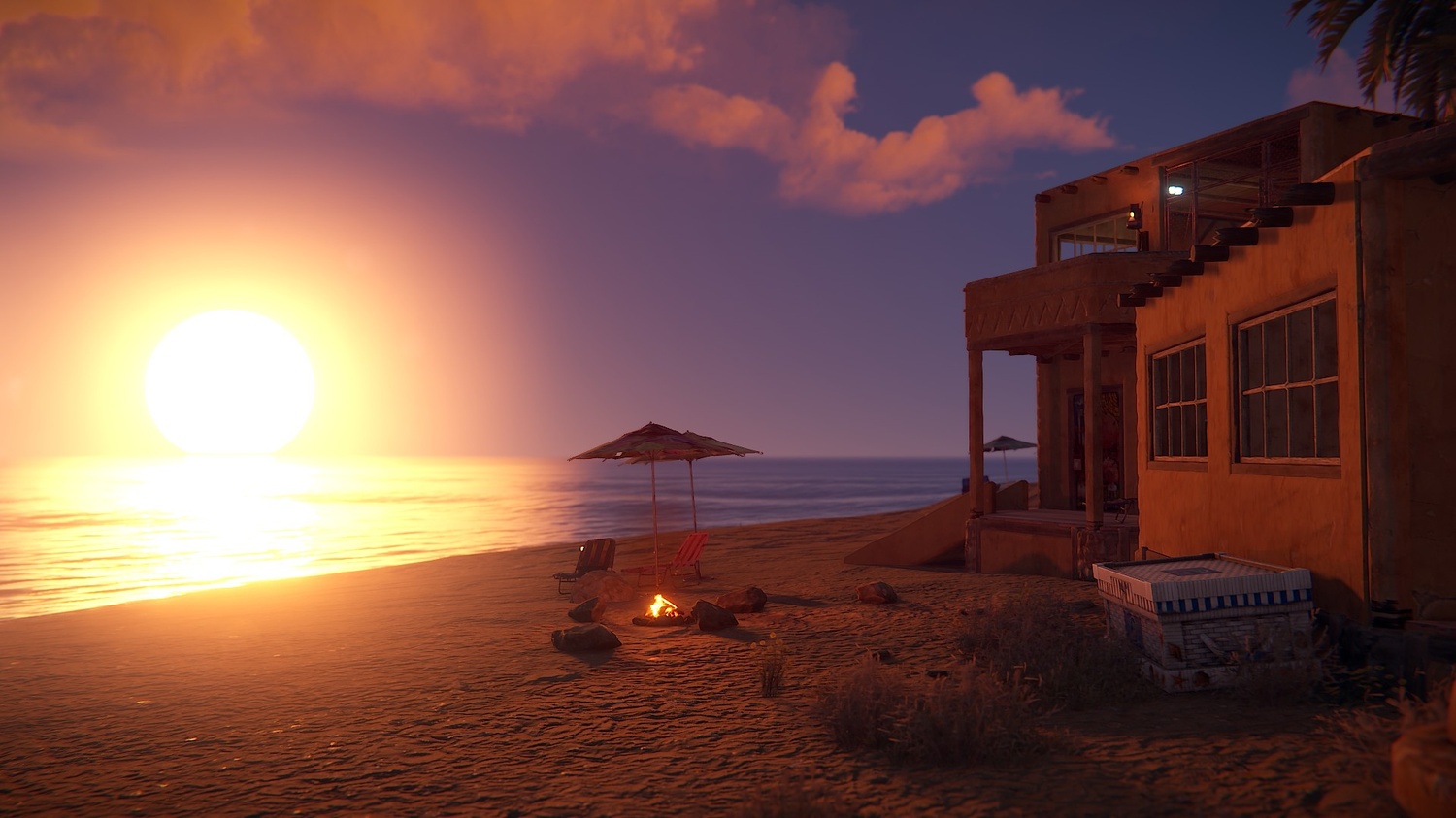 Идеальный закат с качественной графикой в Rust.