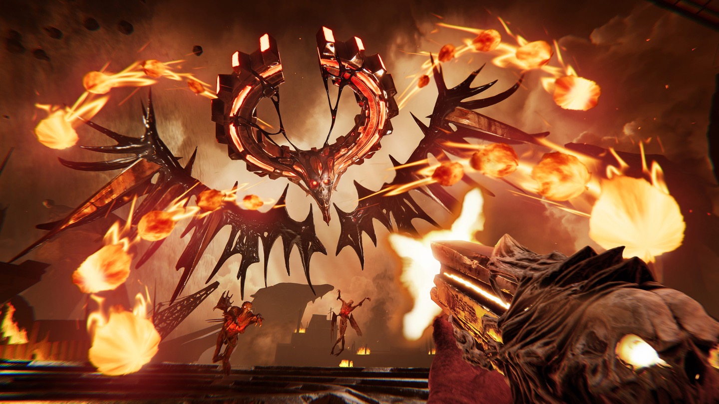 The Unknown fighting a boss demon