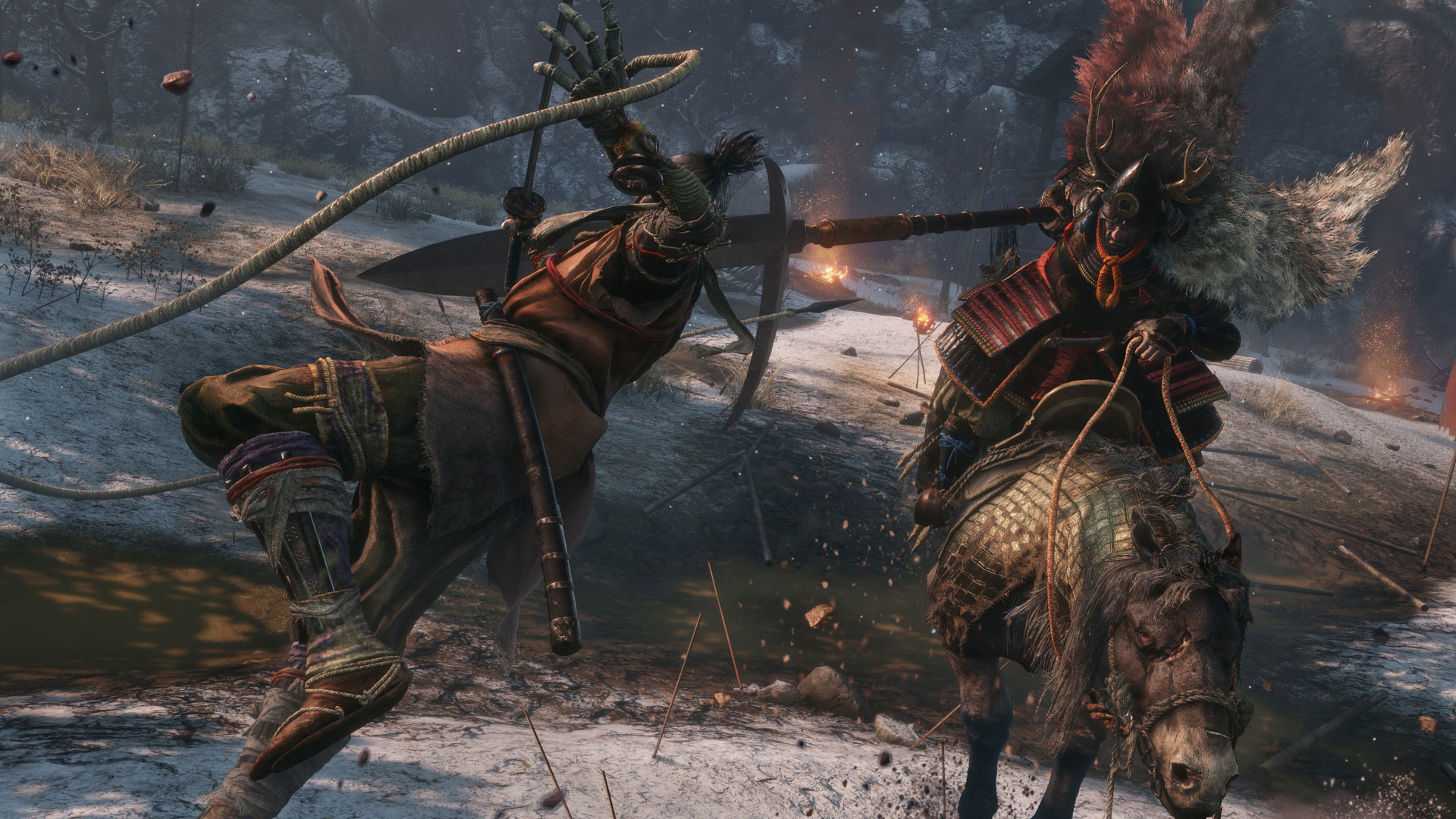 Sekiro Graplling Boss Fight
