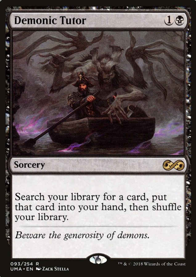 tutor demonic mtg card cards magic gathering masters op mana commander library banned ultimate nm deck rare 1x mint pack