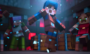 Minecraft Dungeons' players bust a move in their new digs