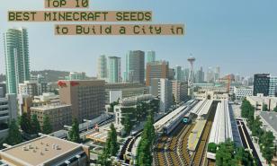 Thumbnail of a city built in Minecraft