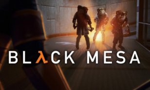 A banner for Black Mesa showing Gordon Freeman facing three Headcrab zombies