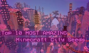 Thumbnail of city built in Minecraft (credit to North Garms)