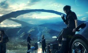 Final Fantasy 15 - Noctis and his friends set up camp
