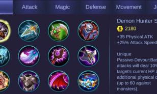 Mobile Legends Best Attack Items