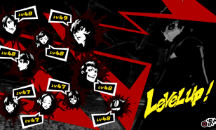 All of the Phantom Thieves from Persona 5 Royal Leveling Up