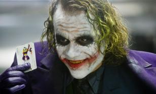 Joker with card