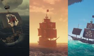 The sloop, brig and galleon are all free types players can pick from